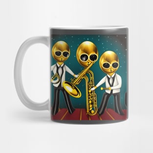 An Alien Musical Group Touring The Galaxy, Next Performance Earth. Mug